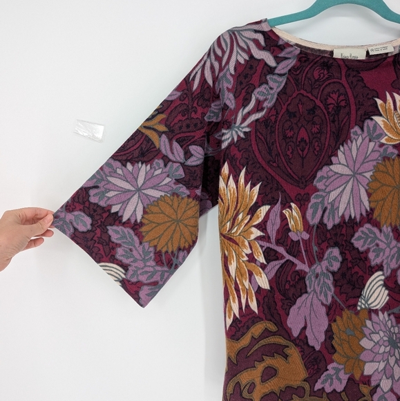 Neiman Marcus Cashmere Sweater Floral SOFT - Picture 2 of 4